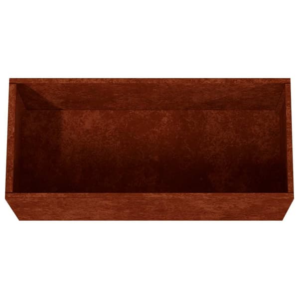 vidaXL urtepotte, 62x30x29 cm, cortenstål