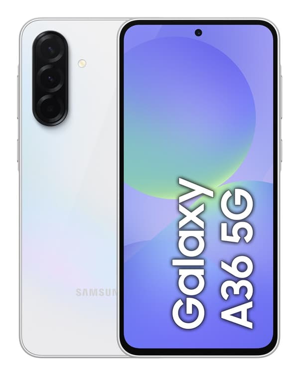 Samsung Galaxy A36 (A366) 5G DS. 6/128GB Hvid
