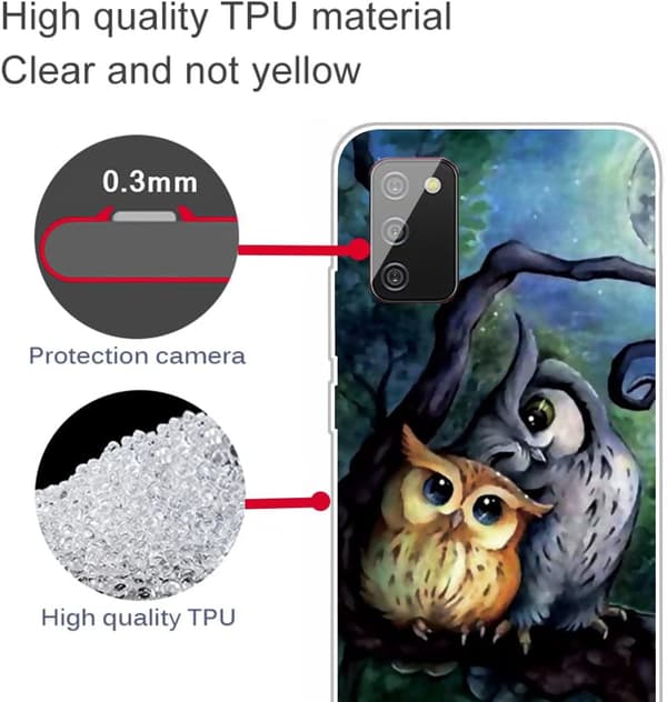 SILIKONSKAL TILL SAMSUNG GALAXY A02s 2 UGGOR + HÄRDAT GLAS