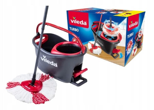 Vileda Mopp vridbar med hink turbo snabb städning