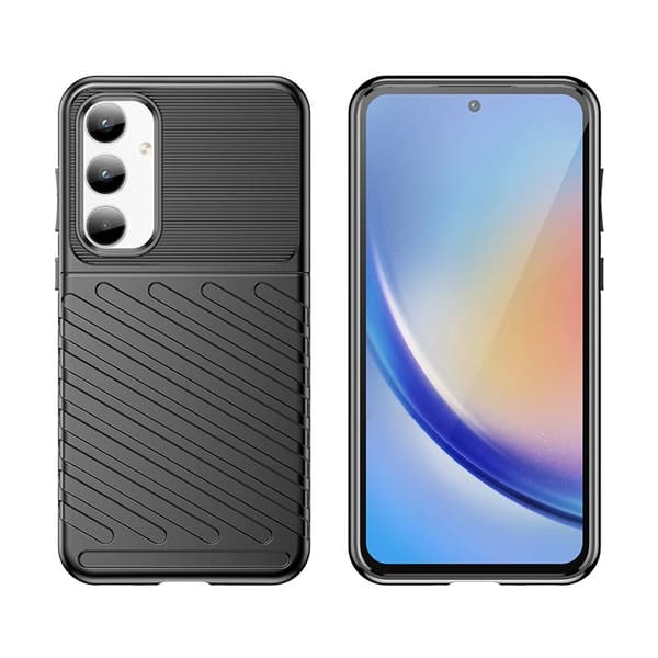 Thunder-suojakuori Samsung Galaxy A35:lle - musta