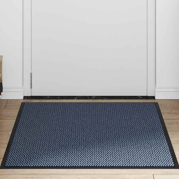 vidaXL dørmåtte blå 80x120 cm