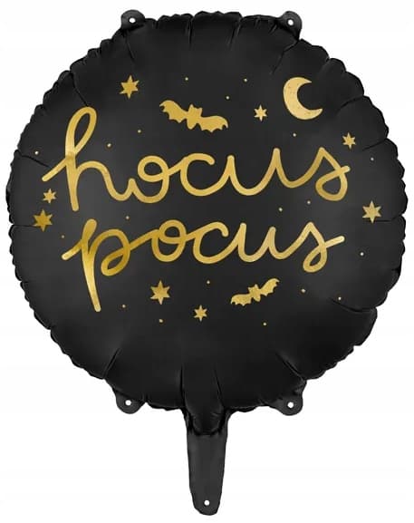 Hocus Pocus foliopallo, 45 cm, musta