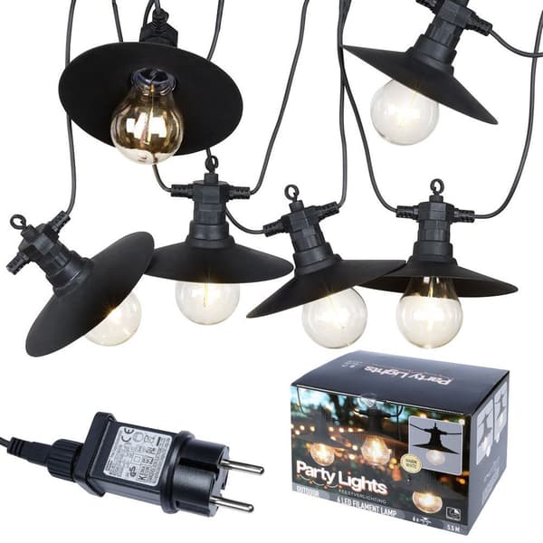 LED-puutarhaketju 5,5 m 6 kpl