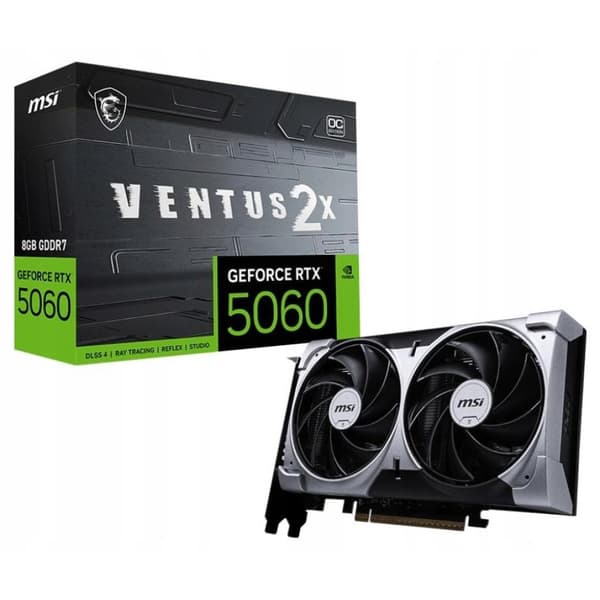 MSI GeForce RTX 5060 8G VENTUS 2X OC Grafikkort