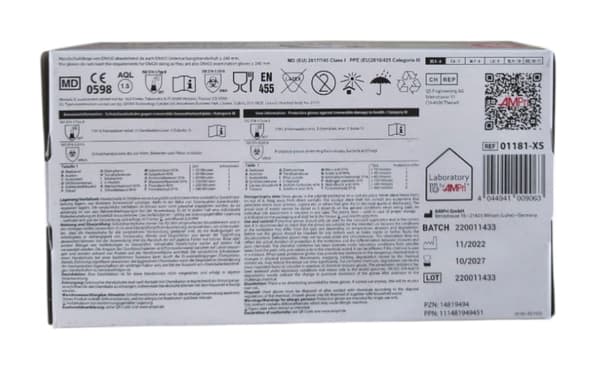 Handsker Nitril Sorte STYLE BLACK AMPRI 100 stk - Str. XS