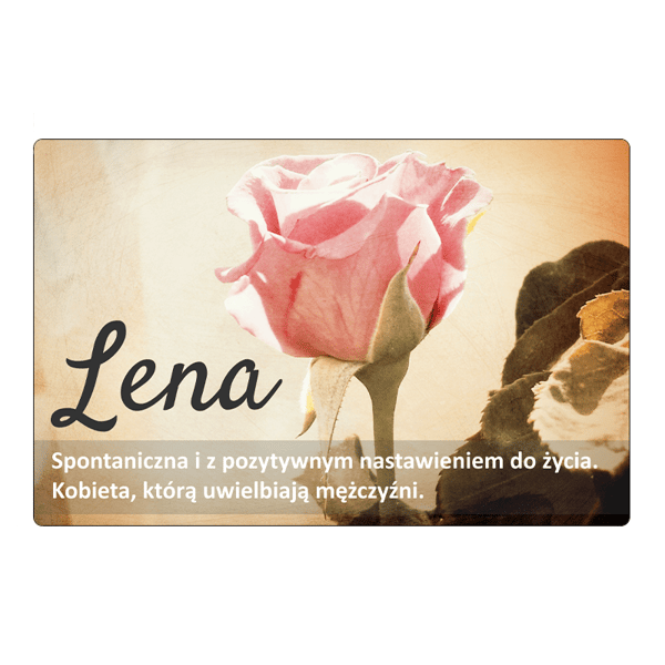 Jääkaappimagneti nimellä Lena