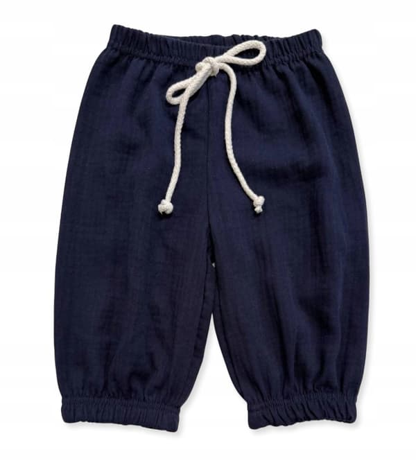 Børne muslinshorts 140 sommerbukser til børn til sommer marineblå