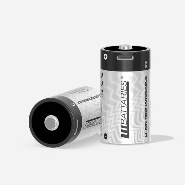 LiiBattaries KRAFTFULLA BATTERIER LITIUMJON-BATTERIER C USB-C 2 st 3000 mAh
