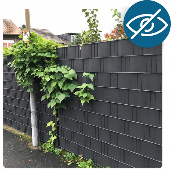 Hegnstape til paneler sort 19 cm x 35 m UV hegnspaneldæksel