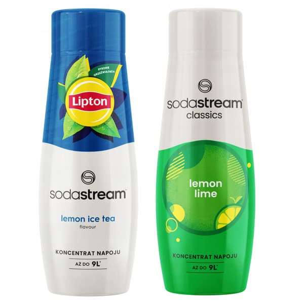 2 Sirupper Sodastream Citron Iste + Citron Lime