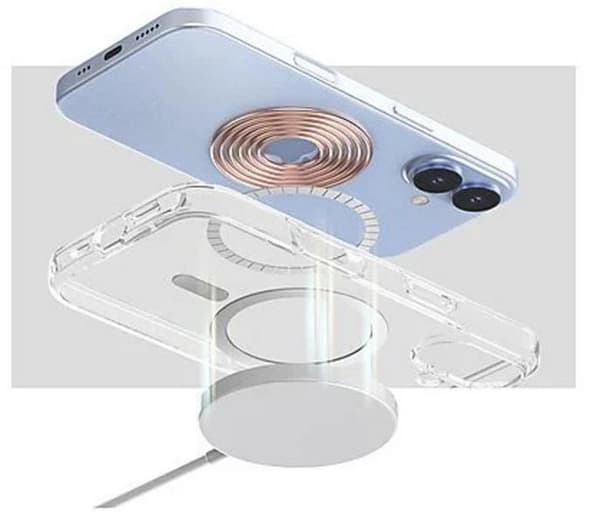 ARAREE Duple M MagSafe -kotelo iPhone 17 Prolle, läpinäkyvä
