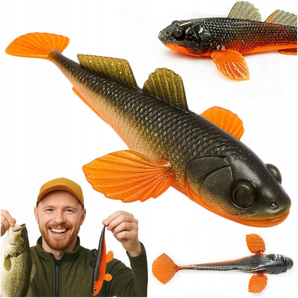 Gummibete Libra Lures GOBIO 18.6cm Vertical 111 Angry Carot