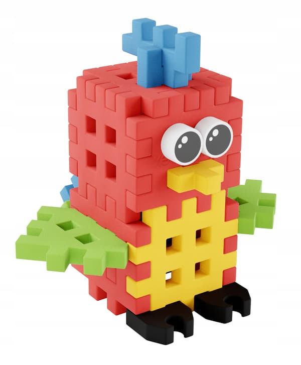 Marioinex Mini Waffle POCKET PETS - PAPEGØJE sæt