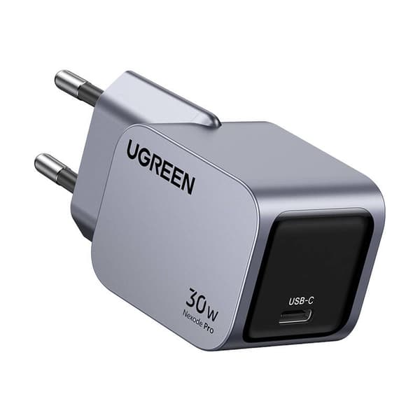 Ugreen Nexode Pro 30W Väggladdare, USB-C (Grå)