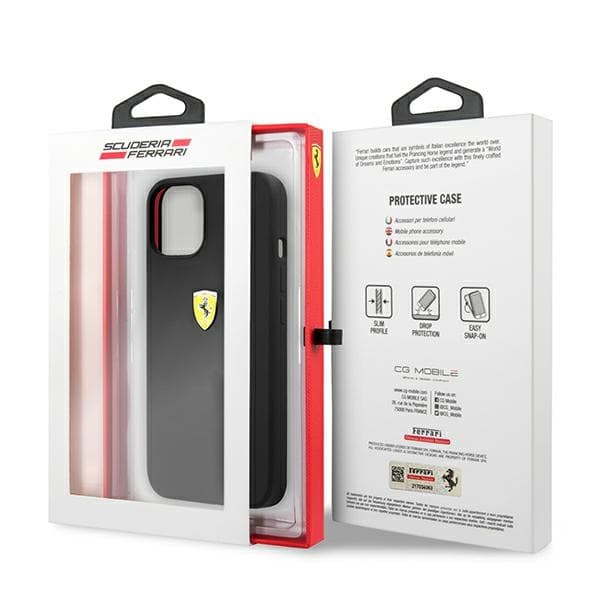 Ferrari FESSIHCP13SBK iPhone 13 mini5.4 sort/sort hårdt cover silikone