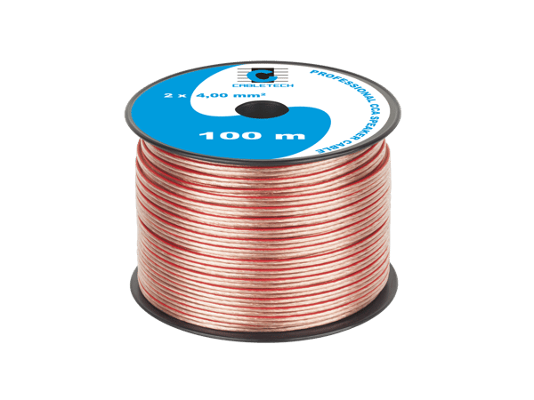 Højttalerkabel CCA Cabletech 2x4mm 100m