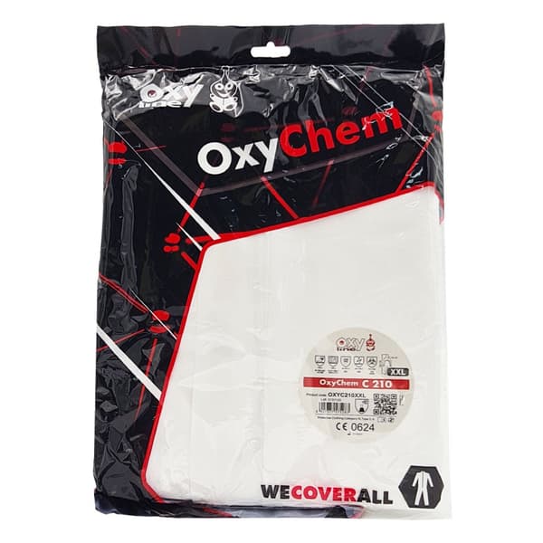 Vit XXL OxyChem C210 Färgskyddsdräkt Typ 5 6
