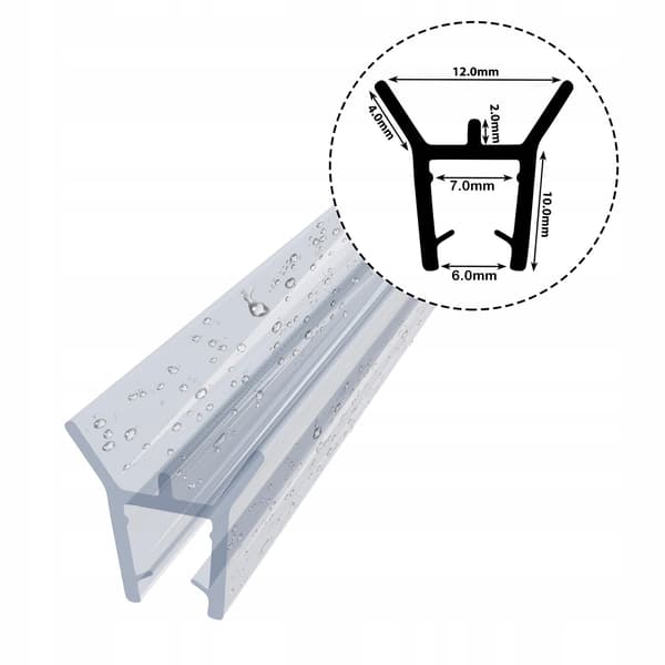 Pakning til brusekabine DK05 6mm-7mm 20cm
