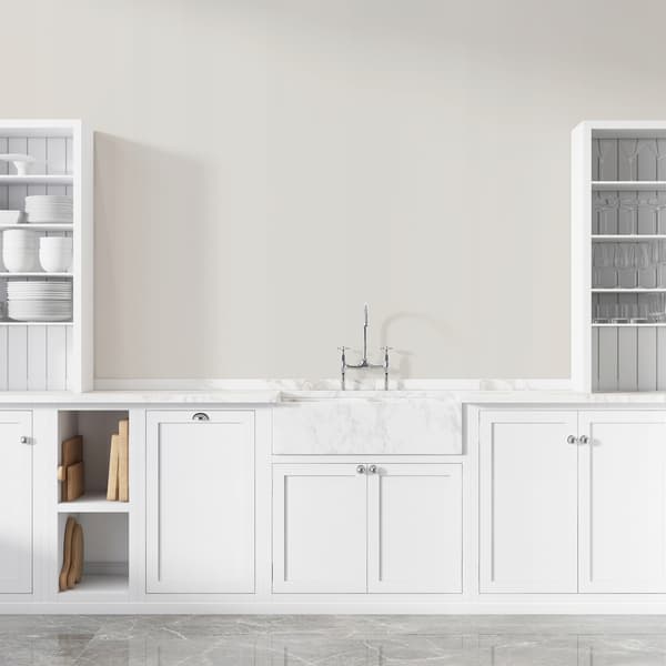 Pletresistent latexmaling farve hvid/grå H1276 10L mat