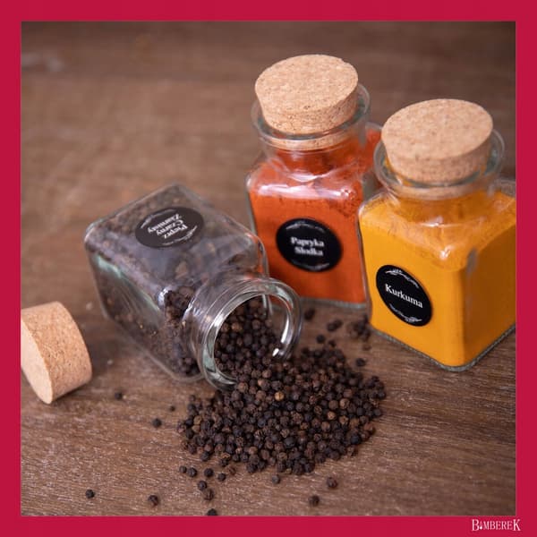 20x maustepurkki 150 ml + 252 tarraa
