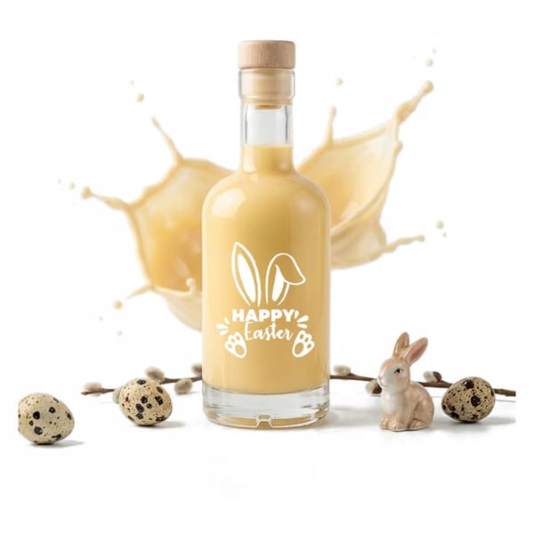 SET MED 5 TADEK-FLASKOR 250 ml MED TRYCK FÖR PÅSKLIKÖR PRESENTVIN