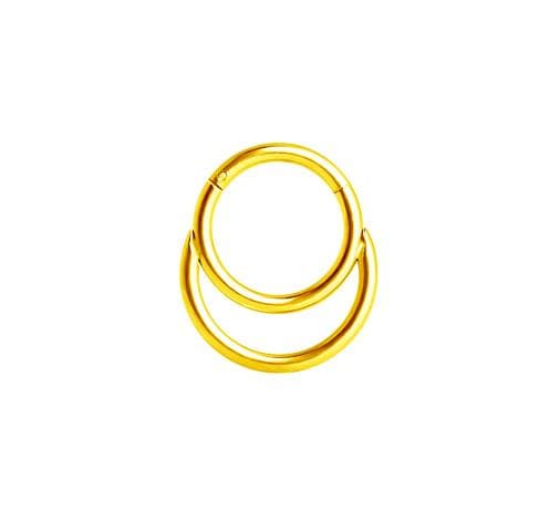 Guld clicker ørering - K-025 1.2/8