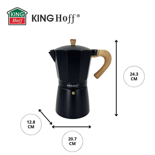 KAFFEMASKINE 600ml KINGHOFF KH-1888 INDUKTION