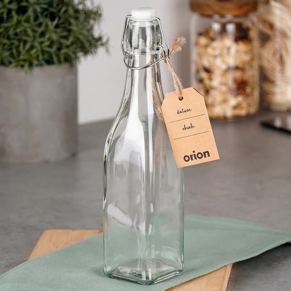 Glasflaske med klemme 530 ml