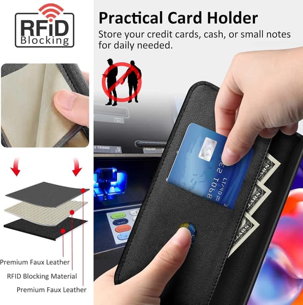 REDMI NOTE 11 PRO SORT LUKKET ETUI MED BESKYTTENDE KORTFLAP