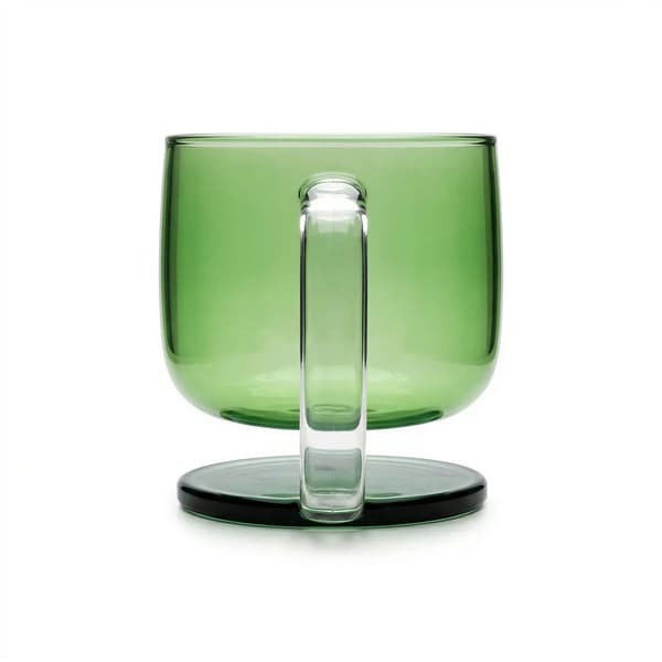 GLAS MED LUFTLEVITATIONSEFFEKT MUGG GRÖN 300 ml