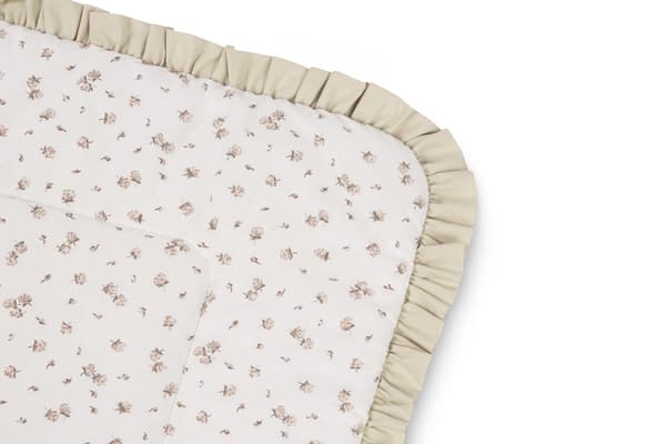 Bomullsfilt rosa beige 75X75