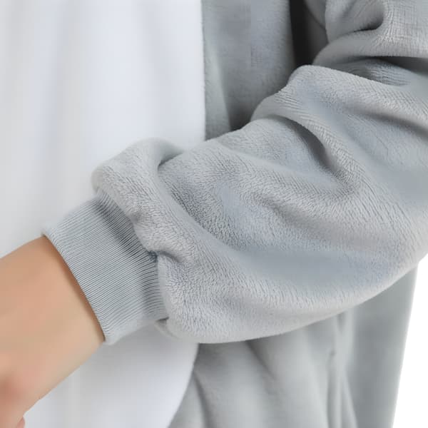 Kigurumi-pyjamas grå kanin XL: 175-185 cm
