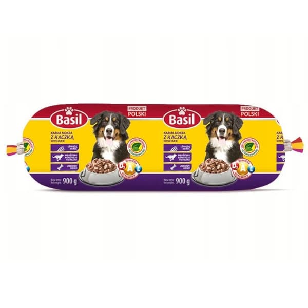 BASIL Hundmatsbar med anka 900 g