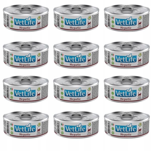Farmina Vet Life Hepatic vådfoder til katte 12x85g