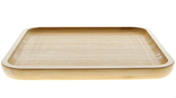 TRÆBAMBUSTALLERKEN TIL SERVERING AF MAD 20x20 cm