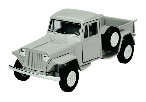 WELLY OLD TIMER 1947 JEEP WILLYS PICKUP GRÅ 1:34 43822