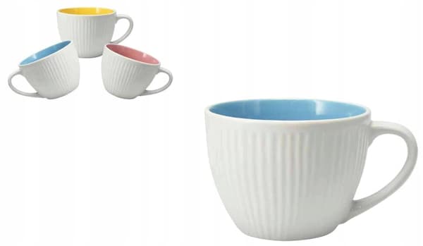 Stor stengodsmugg för kaffe eller te 600ml
