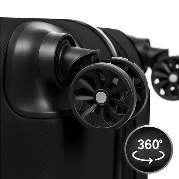 CONSEÉ 4-in-1 matkalaukkusetti musta