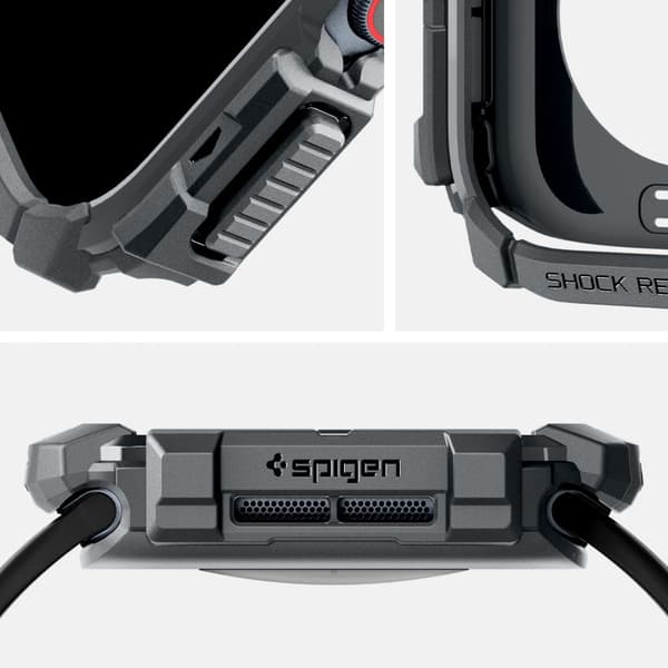 SPIGEN RUGGED ARMOR APPLE WATCH 10 (46 MM) MÖRKGRÅ