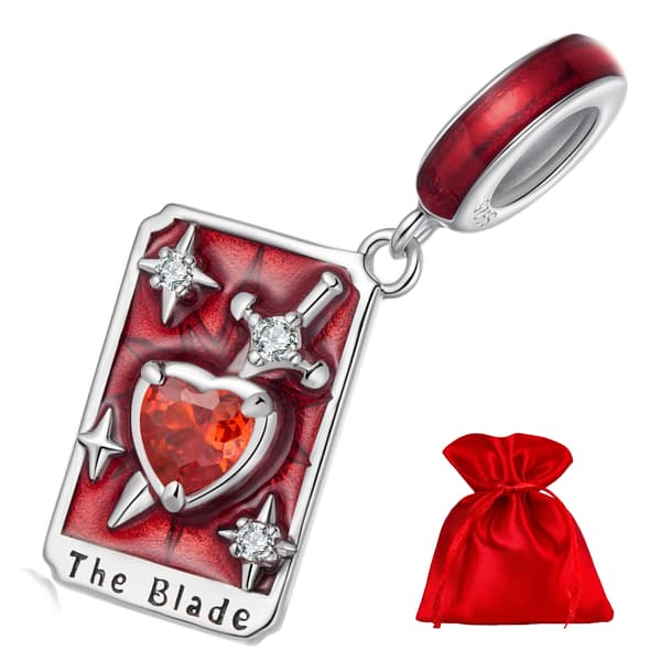 BLADE Tarotkort Berlock 925 Silverarmband Hänge