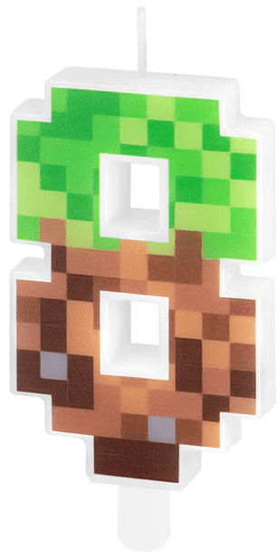 Tårtljus nummer 8 ÅTTA pixlar PIXEL