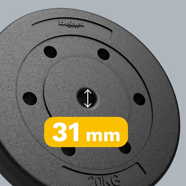 Bitumenbelastning 20 kg hul 31 mm Rebel solid