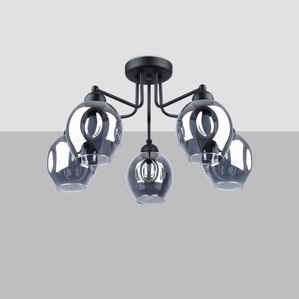 QUICKSAND LOFTSLAMPE 5 E27 SORT LUMILO 11.219.45