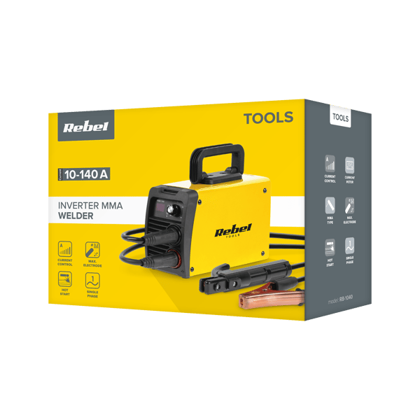 Rebel Compact 140A LED MMA inverter svejser