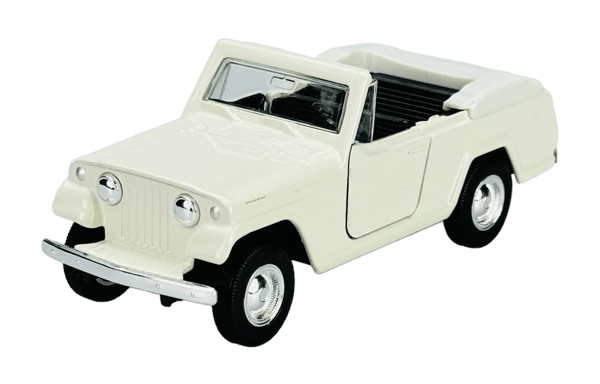 Welly OLD timer 1967 Jeep Jeepster Commando Roadster vit 1:34 43826