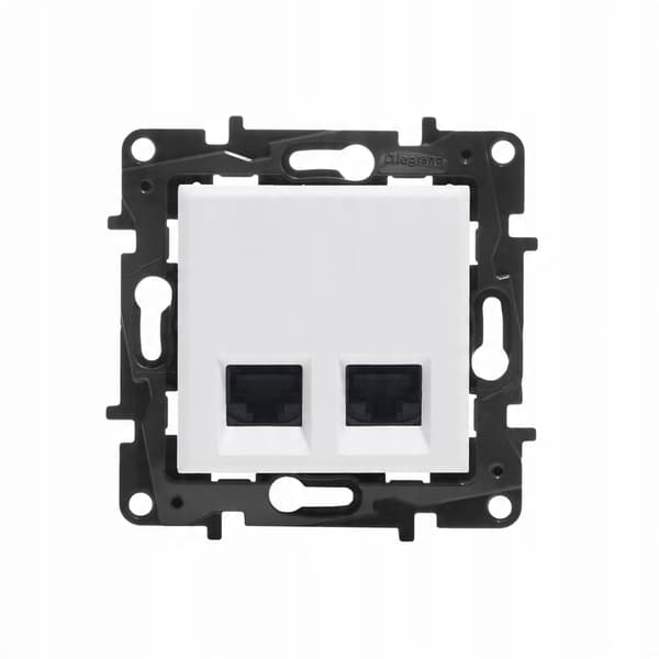 NILOE STEP Modul Hvid Computerstik 2x UAE 8 Cat.5e UTP 863160