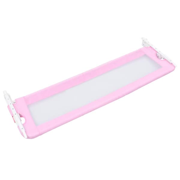 vidaXL Spjälsängsstång rosa 120x42 cm polyester