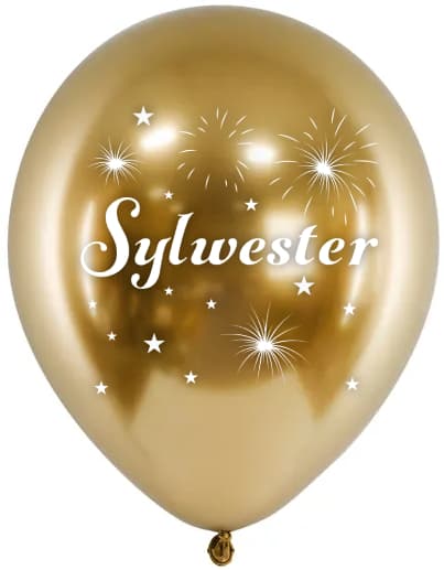 Nytårsaftenballoner guld 14 tommer 1 stk.
