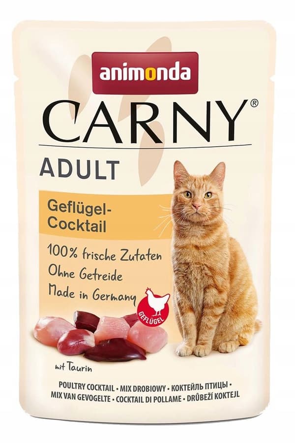 Animonda Carny våtfoder för vuxna katter, blandade smaker, 24x85g